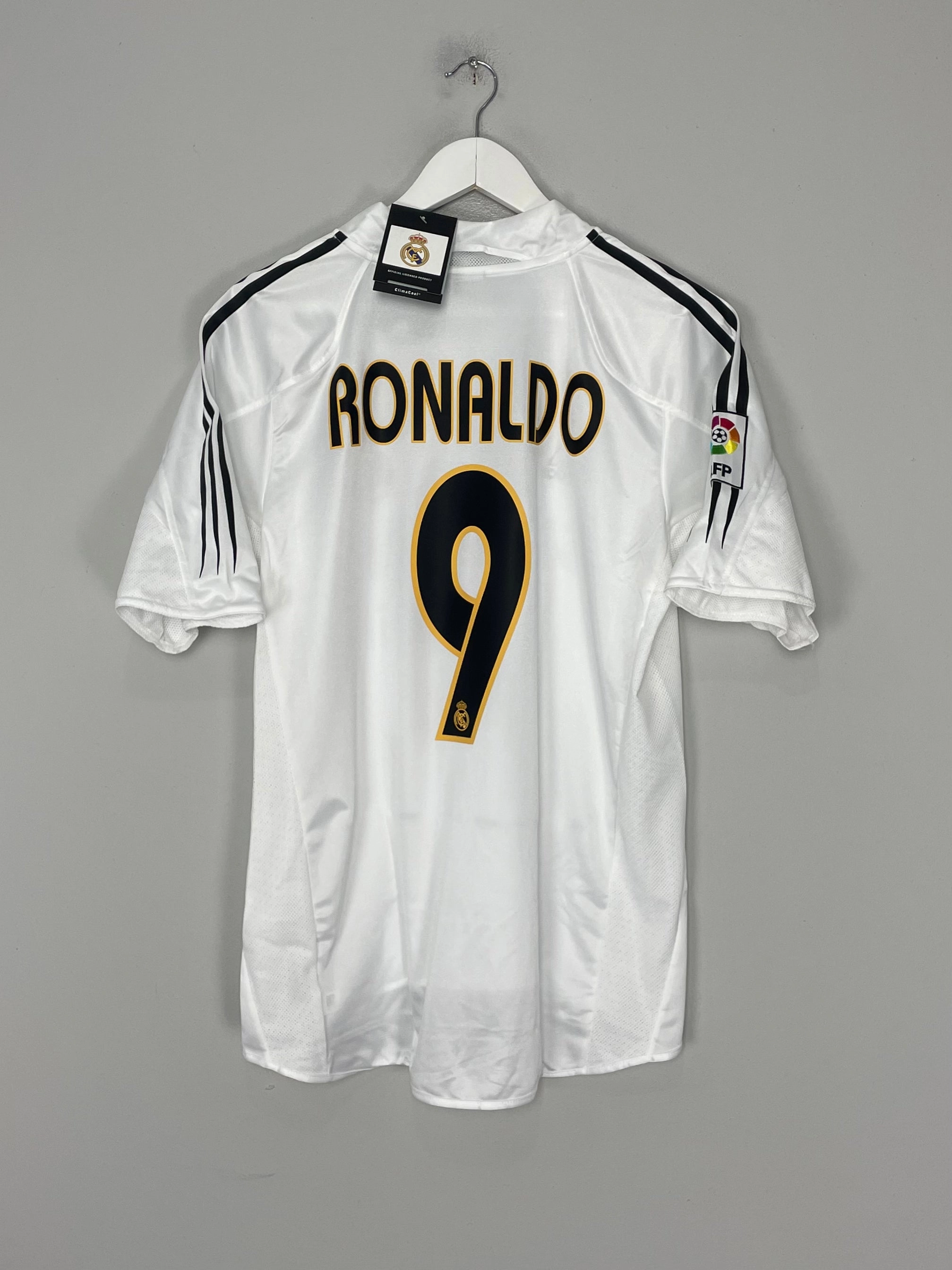 Anti Slip Hem Guard 2004/05 REAL MADRID RONALDO #9 *BNWT* HOME SHIRT (MULTIPLE SIZES) ADIDAS