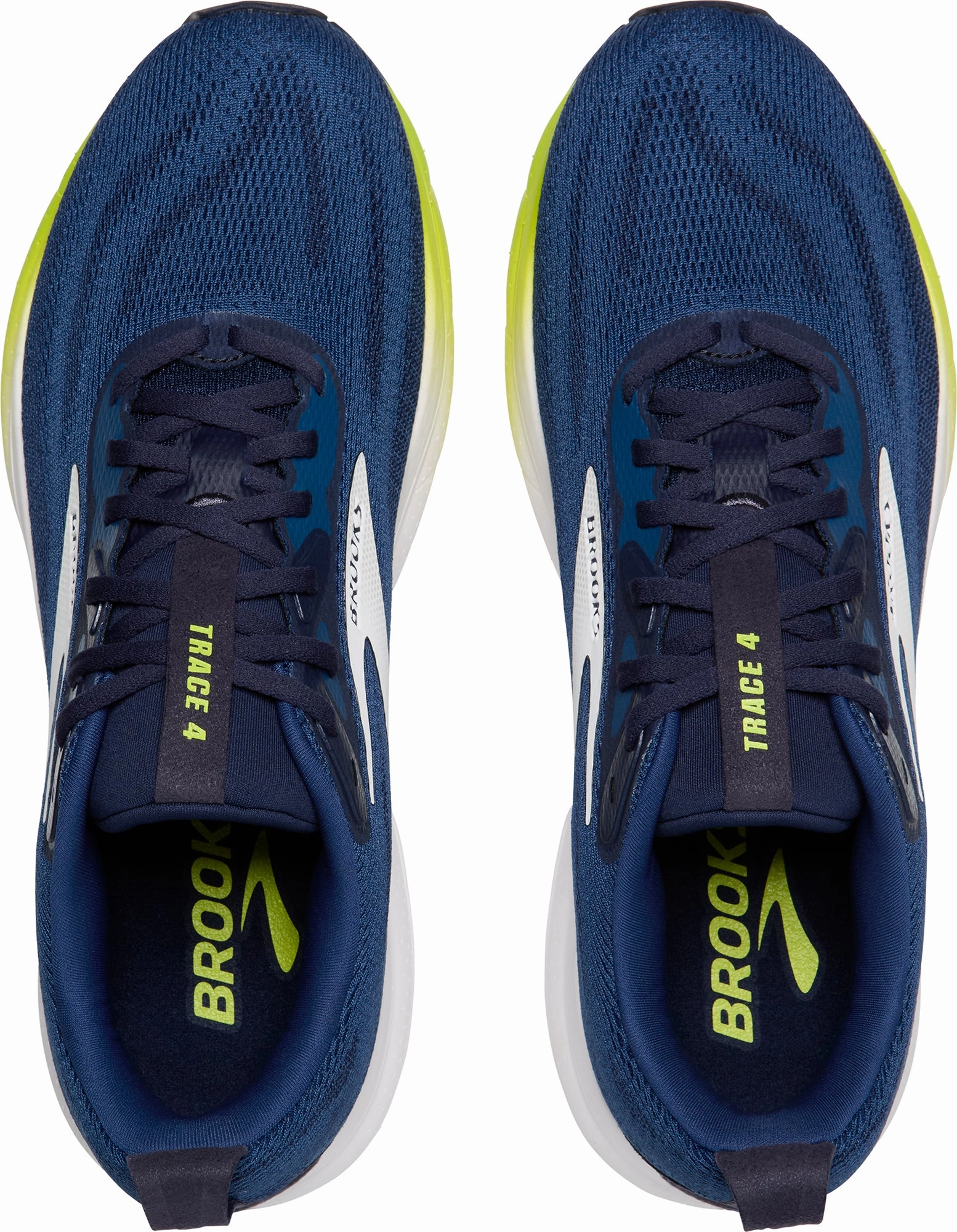 Brooks Trace 4 Mens Running Shoes - Blue Compression resistant Rollbar technology