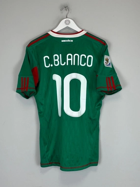 2010 MEXICO C.BLANCO #10 HOME SHIRT (M) ADIDAS Athletic Performance Lightweight Construction