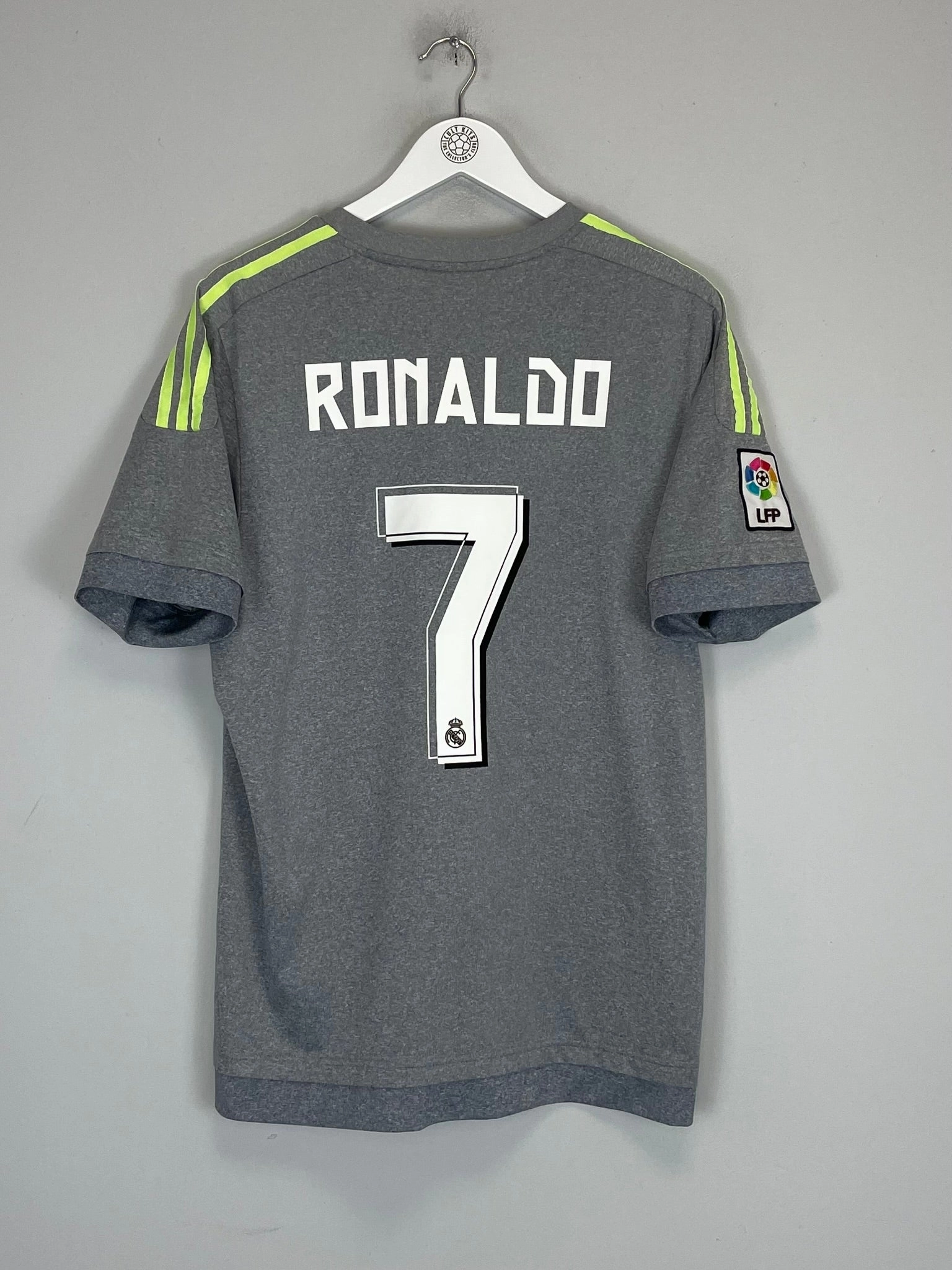 2014/15 REAL MADRID RONALDO #7 AWAY SHIRT (M) ADIDAS Multi Directional Flex Durable Double Stitched Seams