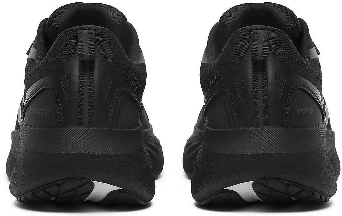 ShockAbsorbing Saucony Triumph 22 Mens Running Shoes - Black