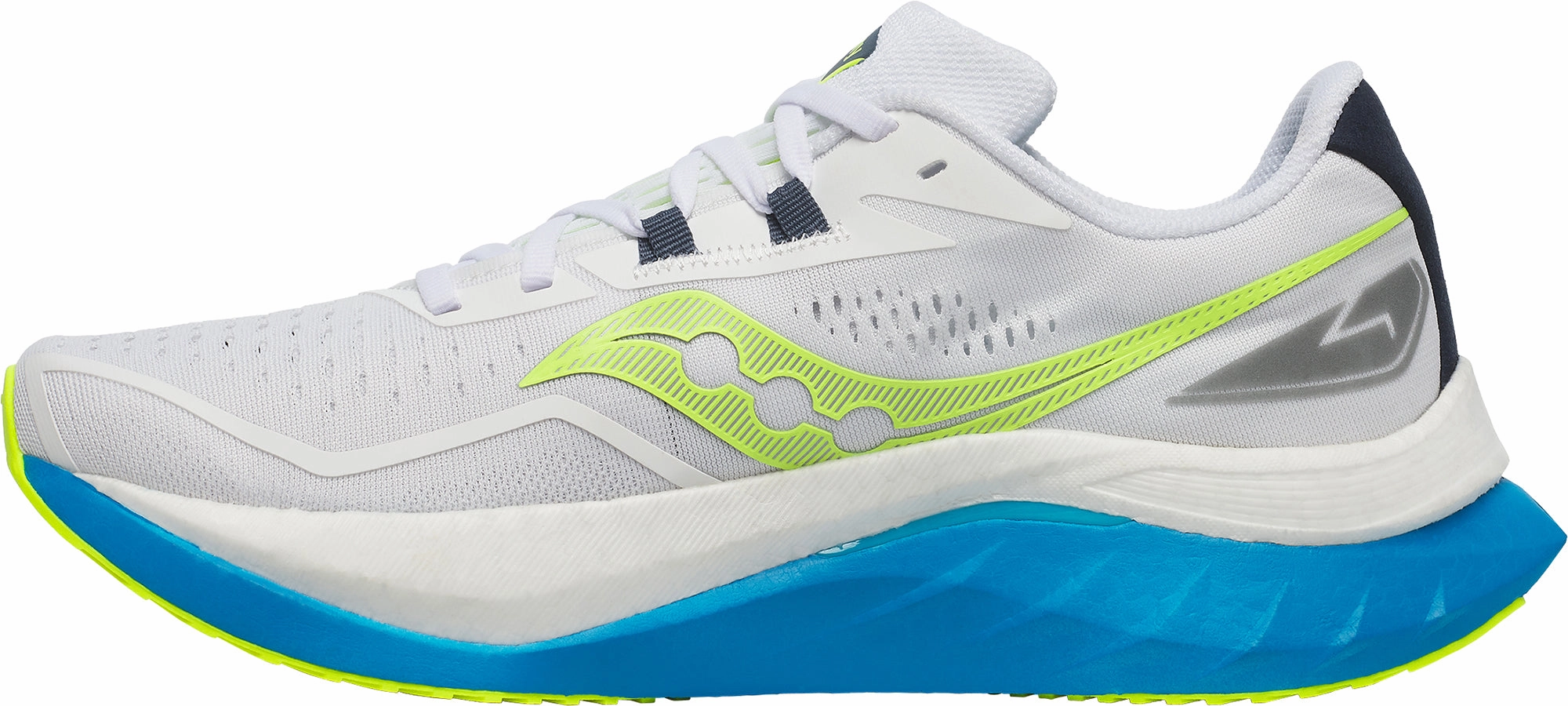 Waterproof Seams Saucony Endorphin Speed 4 Mens Running Shoes - White