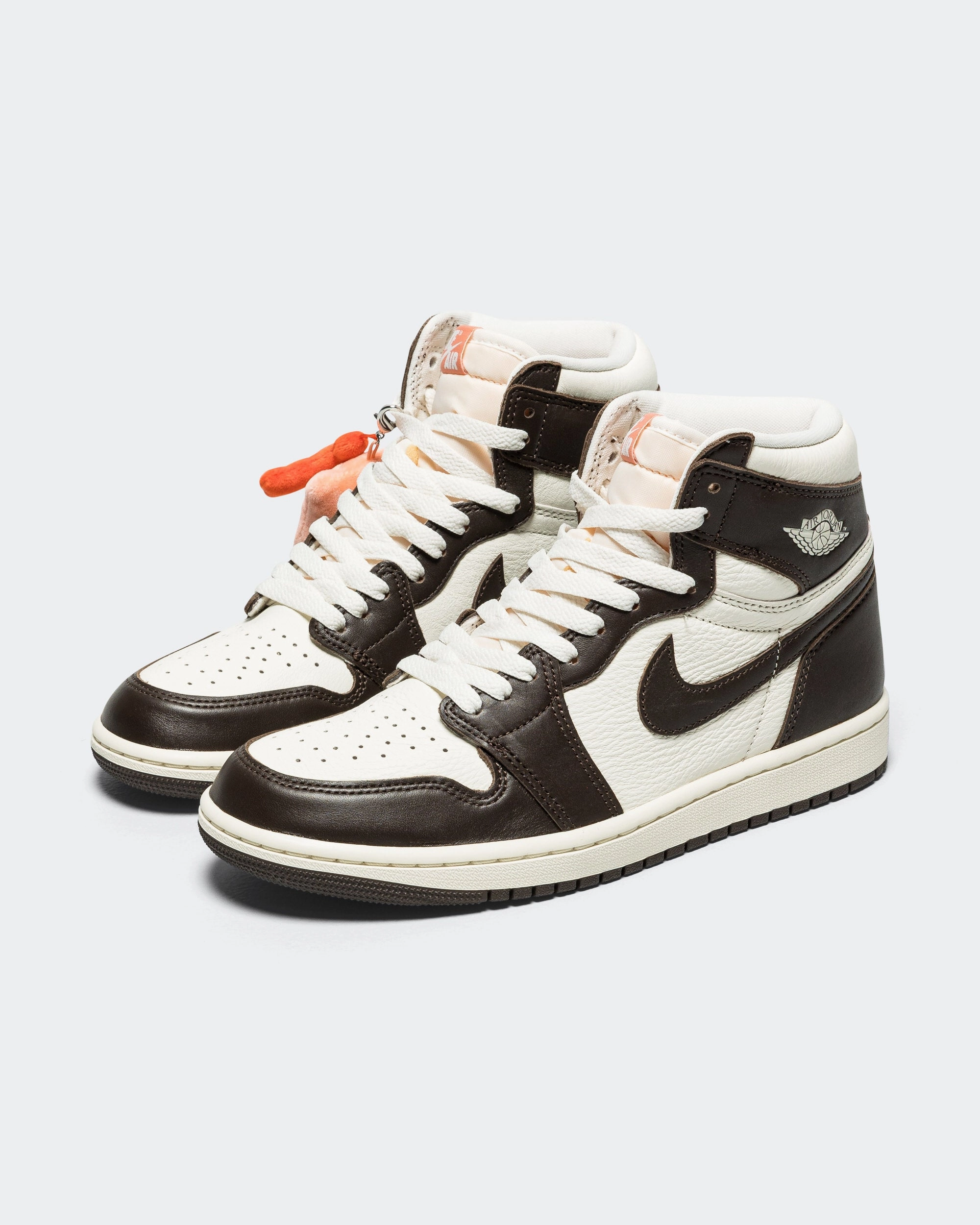 AntiOdorTreatment Vegan Material Womens Air Jordan 1 Retro Hi OG - Baroque Brown/Sail-Lt Madder Root