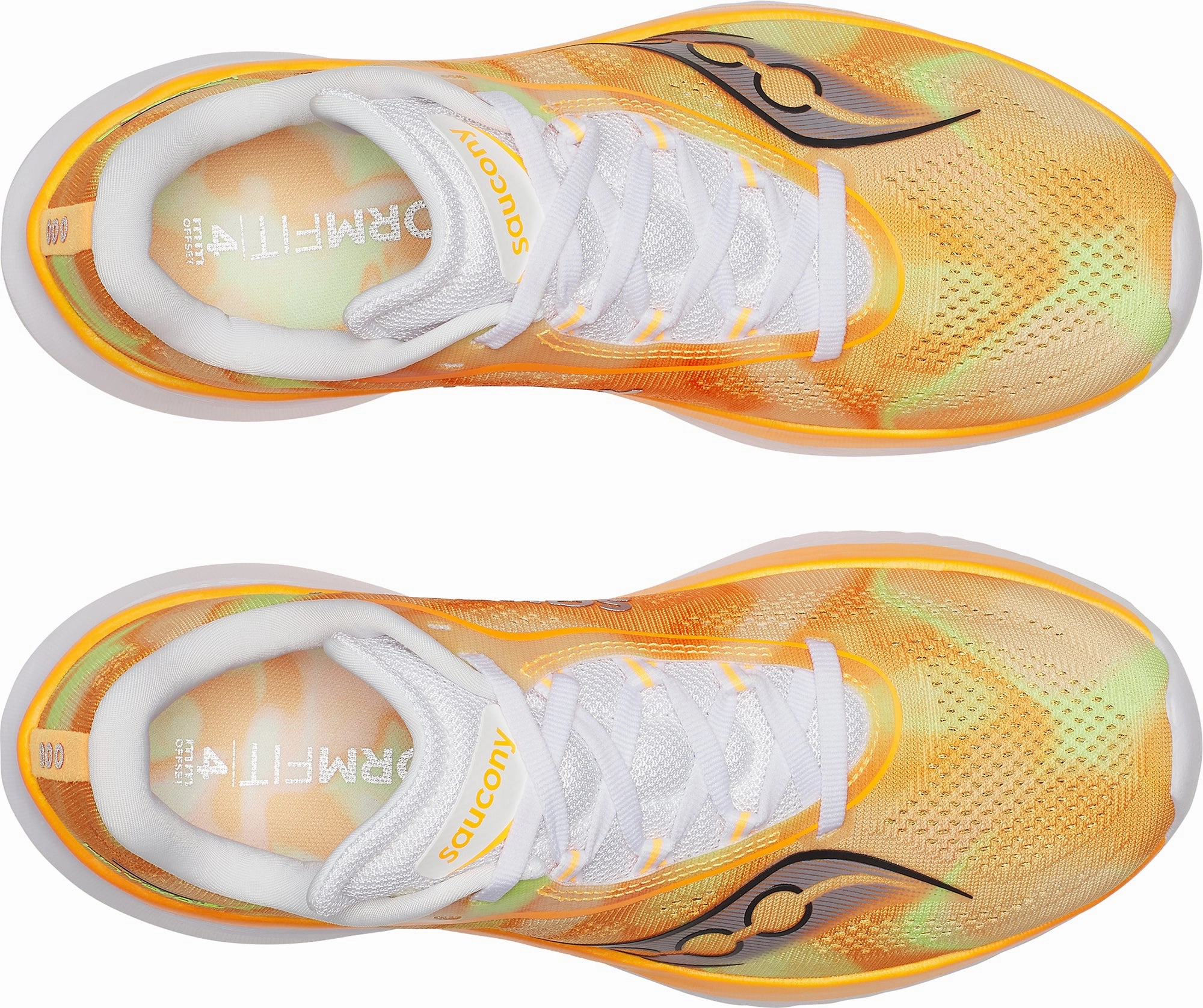 Saucony Kinvara 15 Womens Running Shoes - Orange Seismic Reduction Wide base stability