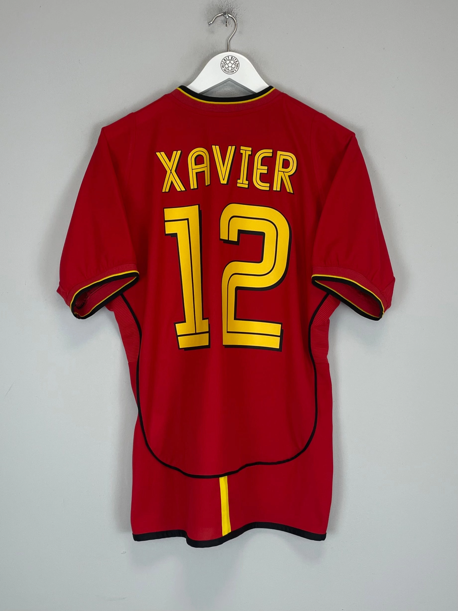 Flexible Drop Shoulder Cut 2002/03 GALATASARAY XAVIER #12 HOME SHIRT (M) UMBRO