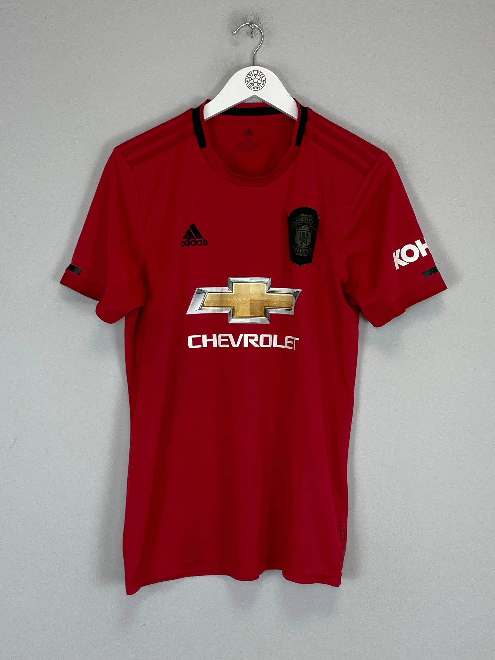 2019/20 MANCHESTER UNITED HOME SHIRT (M) ADIDAS Wrinkle Free Travel Fabric