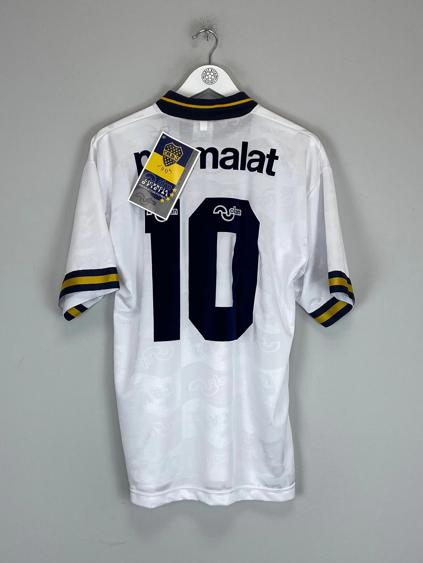 Air Mesh Yarn Dye Pattern 1994/95 Boca Juniors (Maradona) #10 *Reissue* BNWT Away (Multiple Sizes) Olan