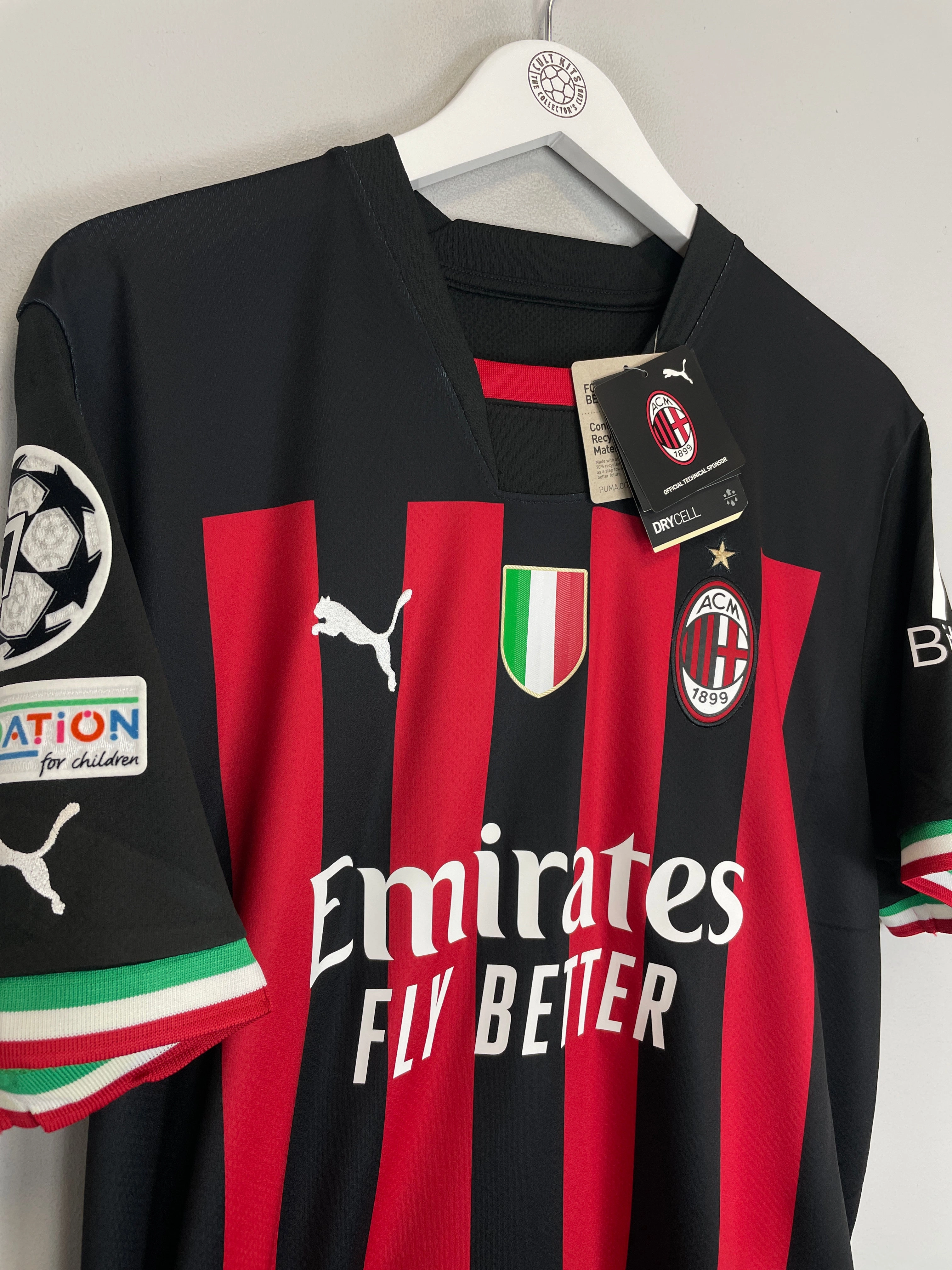 Seam Free Underarm Venting 2022/23 AC Milan Ibrahimovic #11 *BNWT* C/L Home Shirt (Multiple) Puma