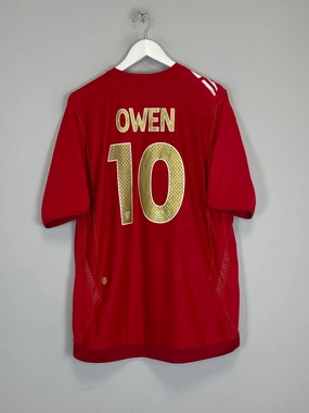 2006/08 ENGLAND OWEN #10 AWAY SHIRT (XL) UMBRO Tensile Strength Fabric Lightweight Layering