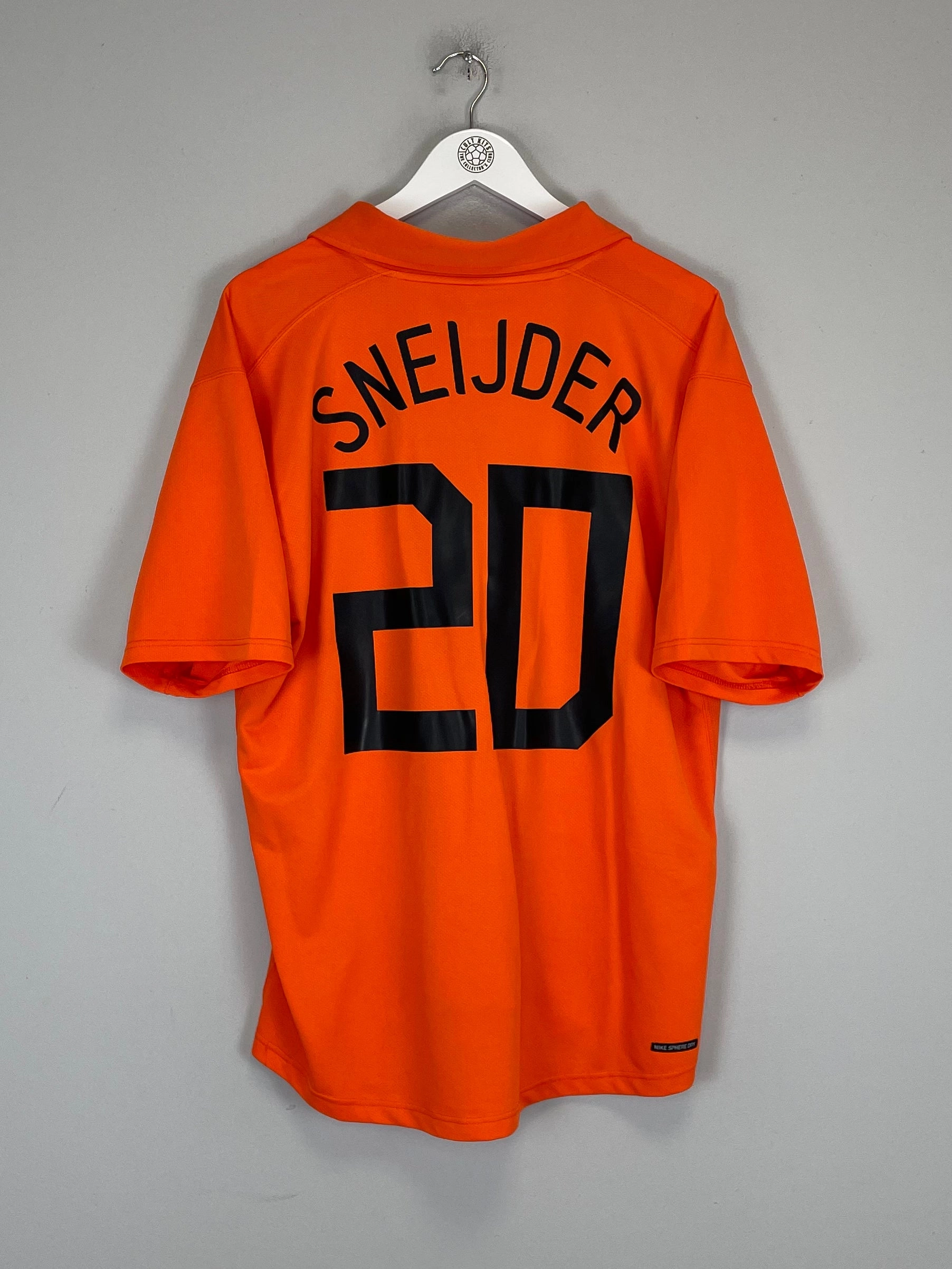 2006/08 NETHERLANDS SNEIJDER #20 HOME SHIRT (XL) NIKE Anti Static Finish Shape Retention Fabric