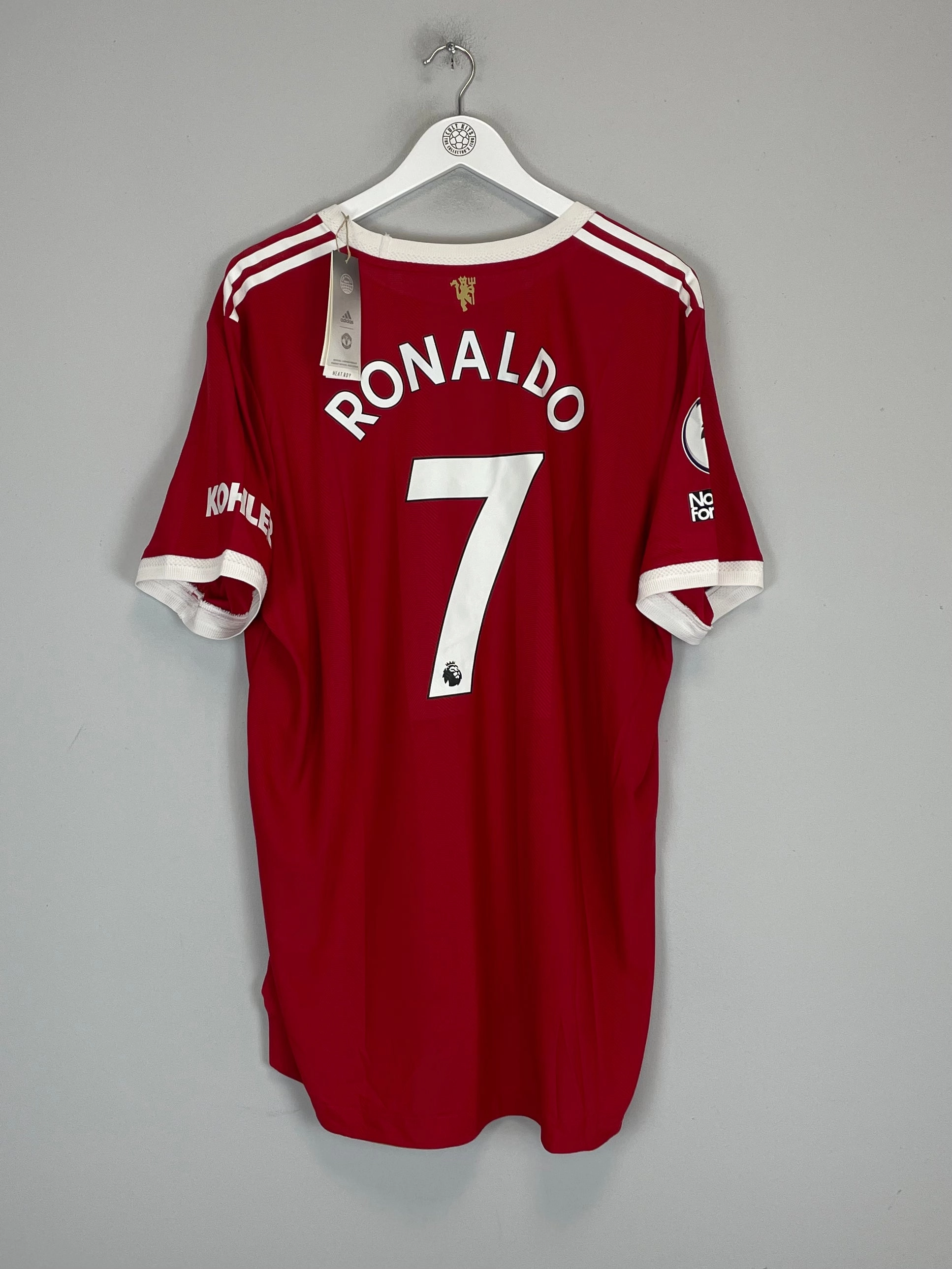 2021/22 MANCHESTER UNITED RONALDO #7 *BNWT* AUTHENTIC HOME SHIRT (XXL) ADIDAS Durable Double Stitched