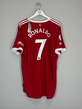 2021/22 MANCHESTER UNITED RONALDO #7 *BNWT* AUTHENTIC HOME SHIRT (XXL) ADIDAS Durable Double Stitched
