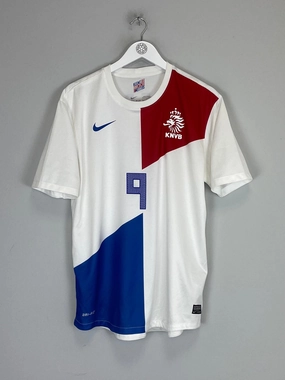 Seamless Knitting 2013/14 NETHERLANDS V.PERSIE #9 AWAY SHIRT (L) NIKE