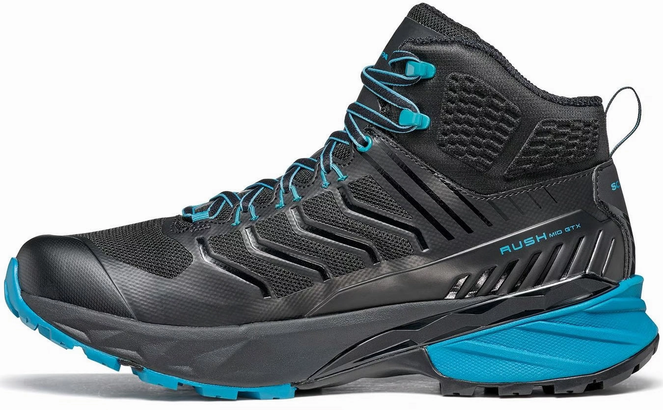 Scarpa Rush Mid GORE-TEX Walking Boots - Black Foot Stability Quick Hike