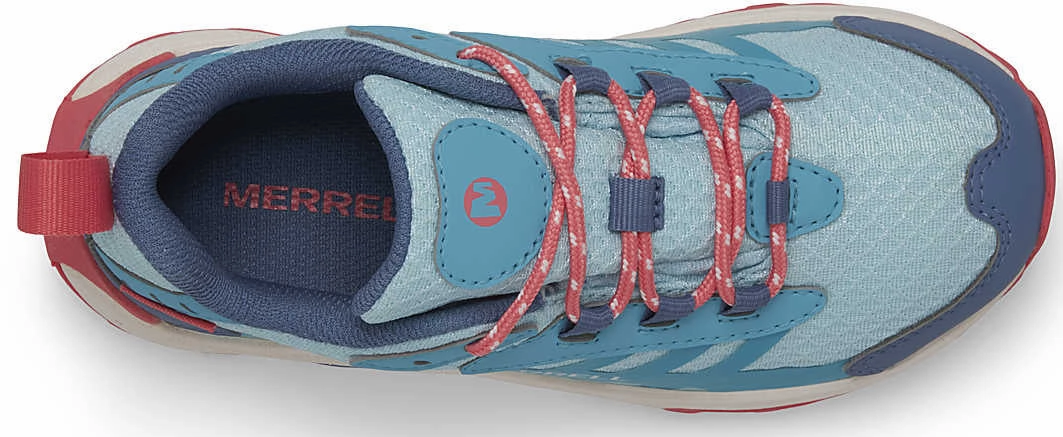 Anti-slip design Outdoor Stroll Merrell Moab Speed 2 Waterproof Junior Walking Shoes - Blue