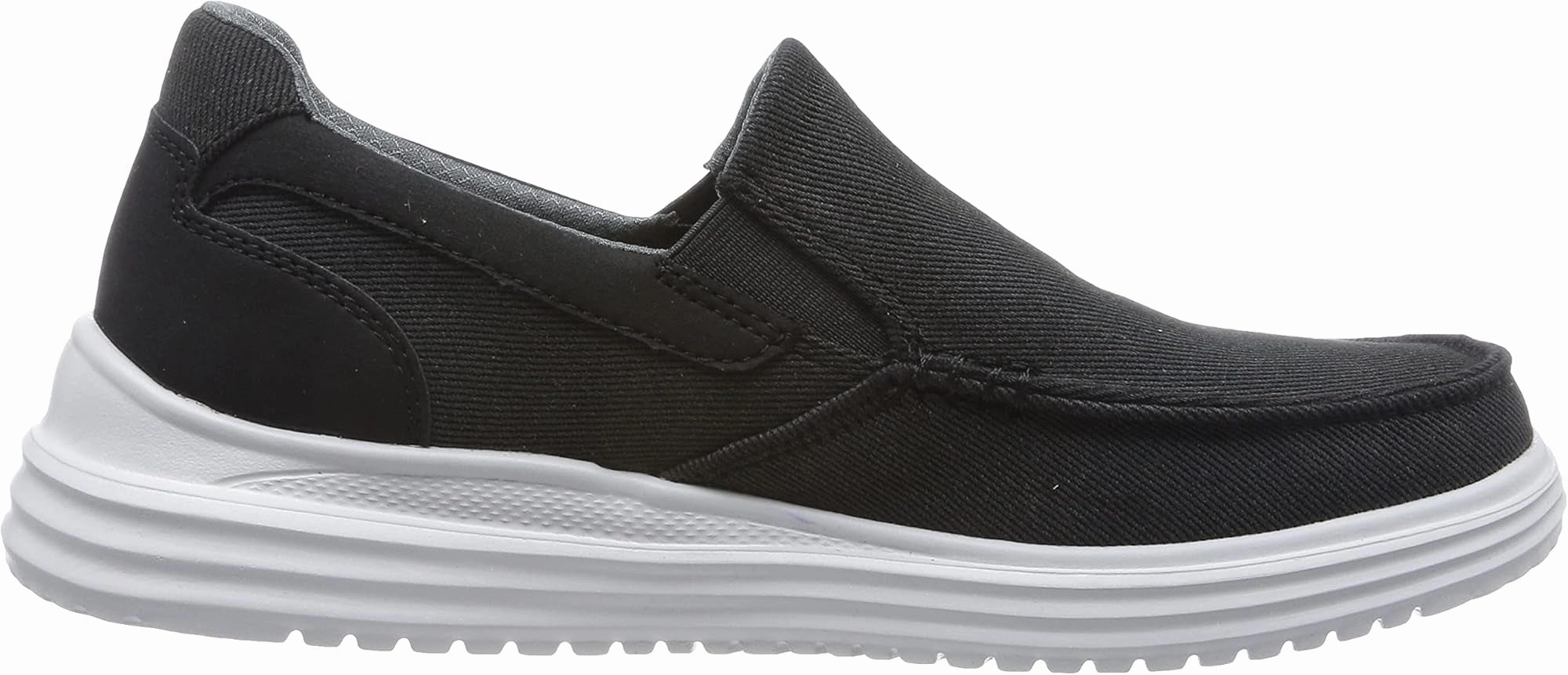 Comfort Hiking Weekend Hike Skechers Proven Suttner Canvas Slip On Mens Walking Shoes - Black
