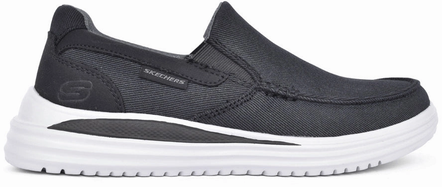All Season Performance Performance Stability Skechers Proven Suttner Canvas Slip On Mens Walking Shoes - Black