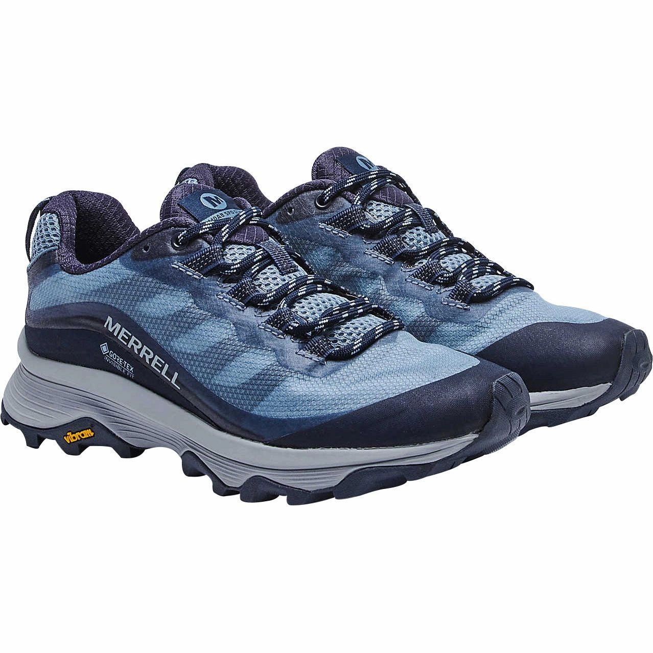 Merrell Moab Speed GORE-TEX Womens Walking Shoes - Blue Slick Surface Weather Hike