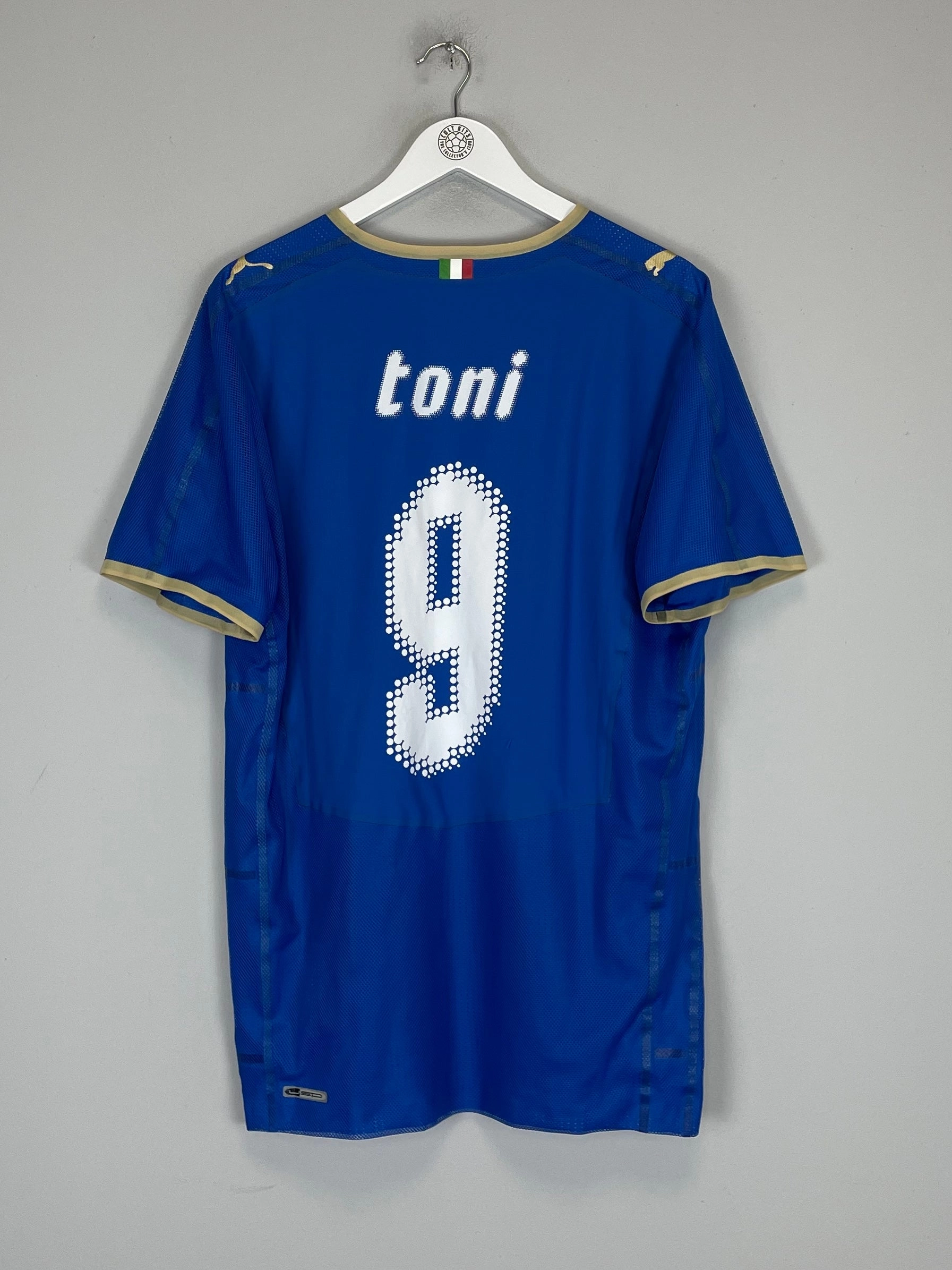 Quick Pull Training Look 2008/09 ITALY TONI #9 *PLAYER ISSUE* HOME SHIRT (XXL) PUMA