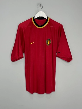 2000/02 BELGIUM HOME SHIRT (L) NIKE Casual Performance Low Profile Silhouette