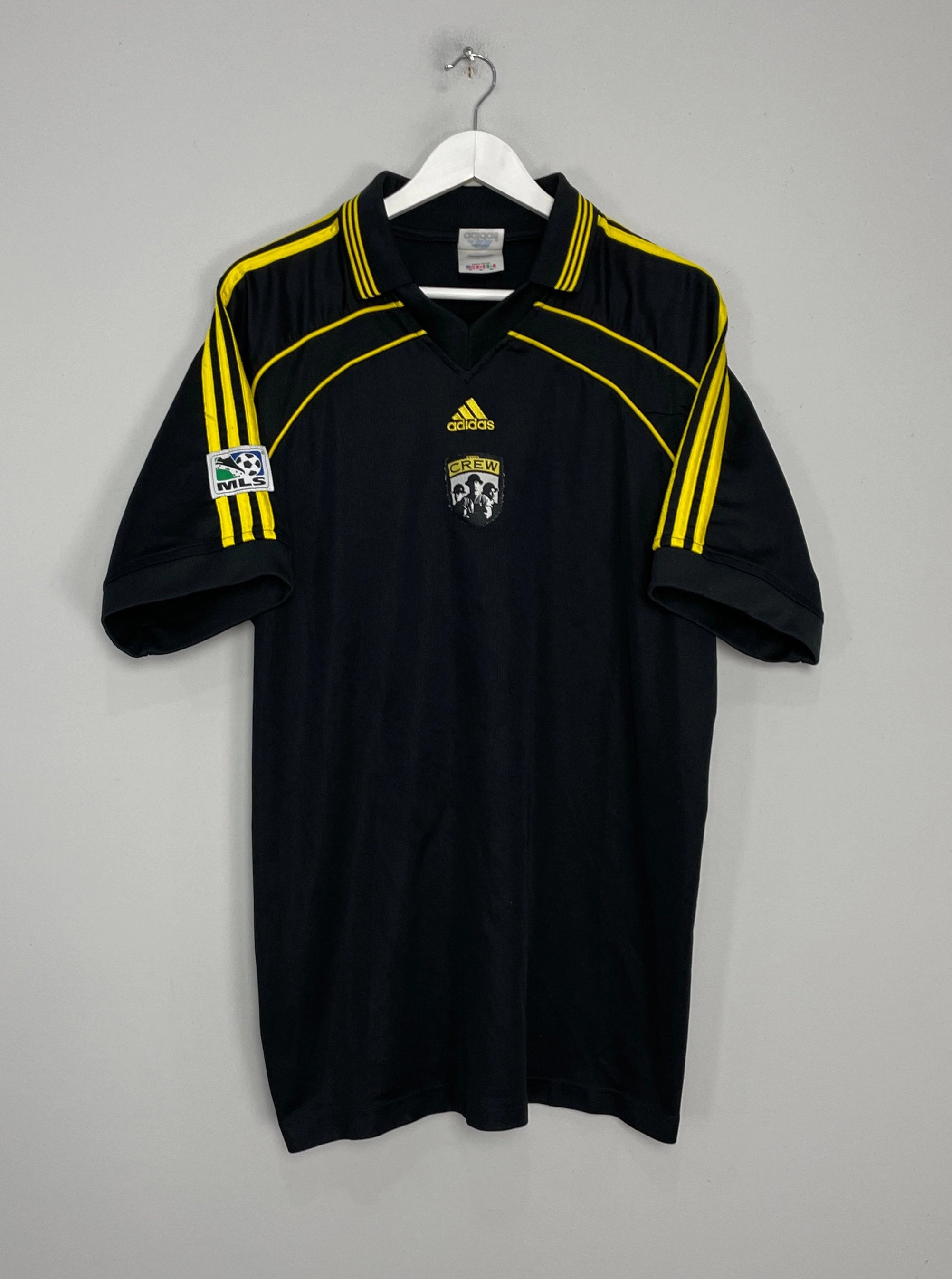 Laser Cut Ventilation Light Reflective Trim Accent 1999 COLOMBUS CREW AWAY SHIRT (XL) ADIDAS