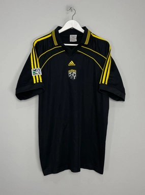 Laser Cut Ventilation Light Reflective Trim Accent 1999 COLOMBUS CREW AWAY SHIRT (XL) ADIDAS