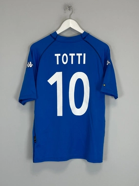 Hyper Breathable Cozy Layers 2000/02 ITALY TOTTI #10 HOME SHIRT (XL) KAPPA