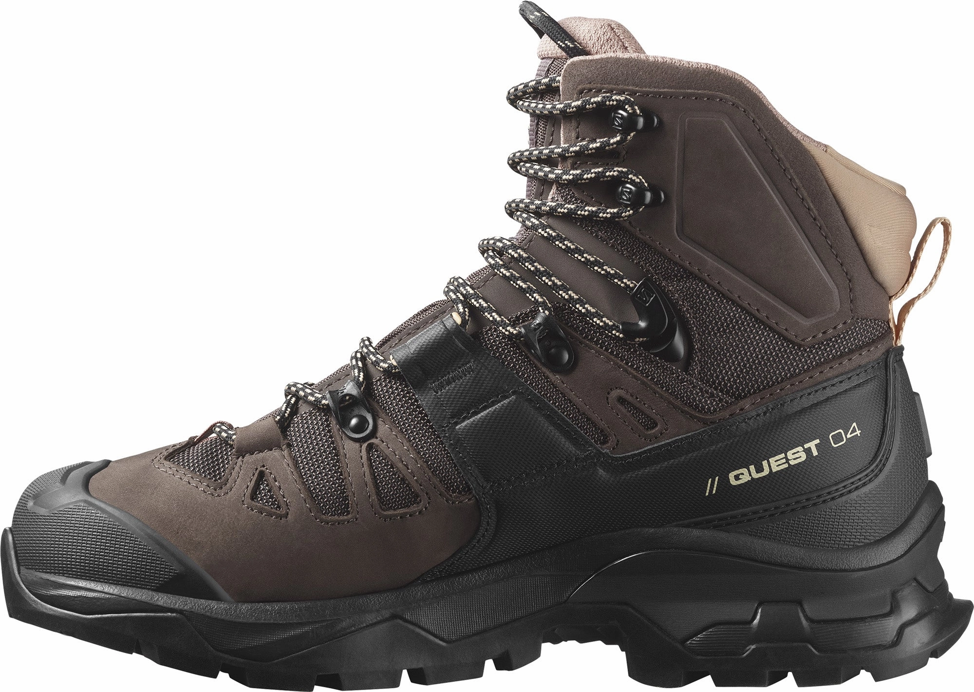 Snow Ready Outdoor Edge Salomon Quest 4 GORE-TEX Womens Walking Boots - Brown