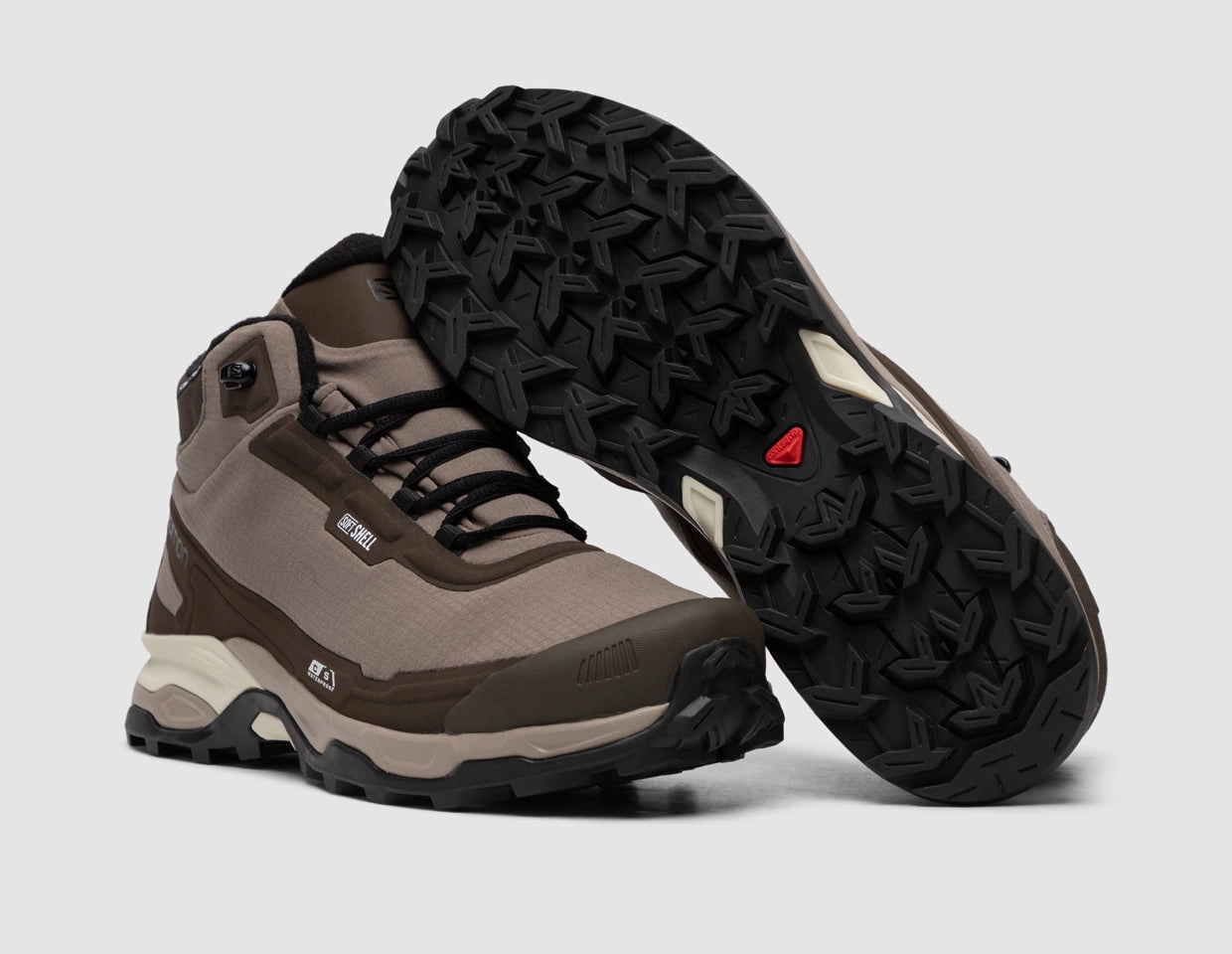 Shift Friendly Shock Absorption Soles Salomon Shelter CSWP Falcon / Vintage Khaki - Vanilla