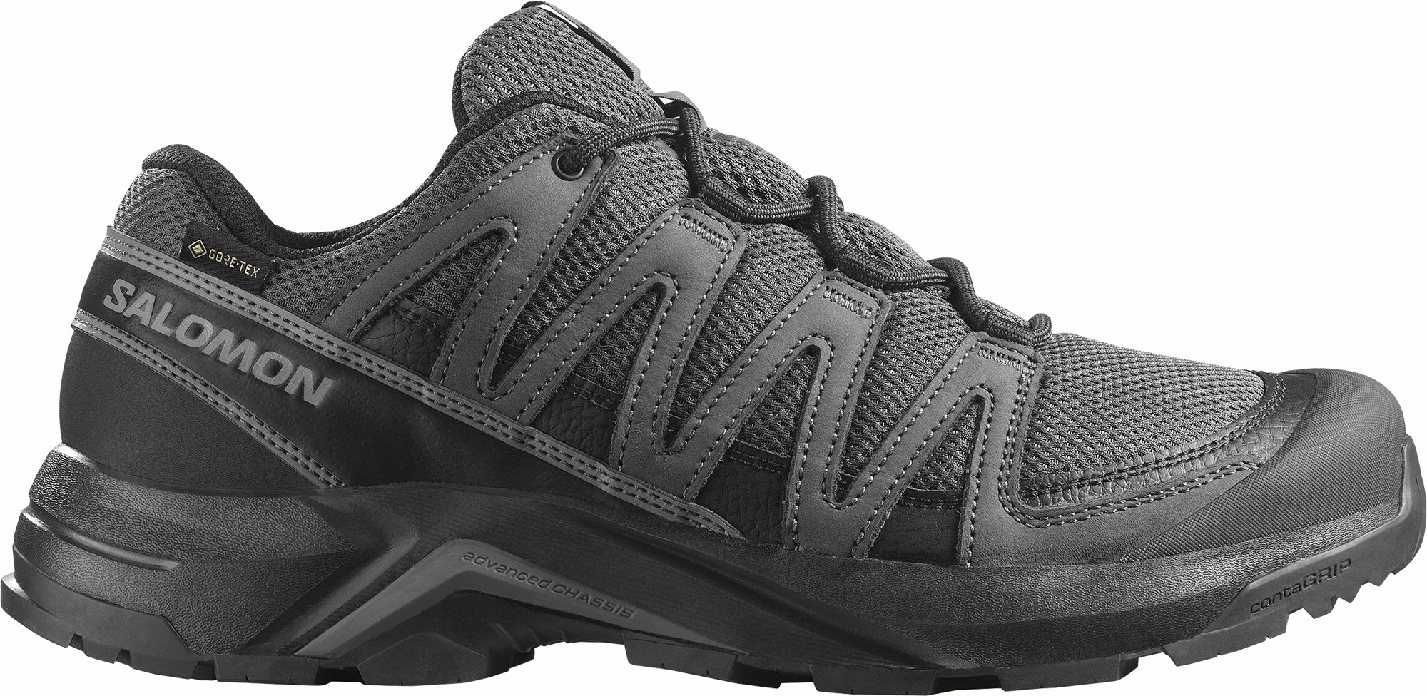 Traction All Terrain Comfort Salomon X-Adventure Recon GORE-TEX Mens Walking Shoes - Black