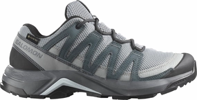 Salomon X-Adventure Recon GORE-TEX Womens Walking Shoes - Grey Rugged Outsole quick dry