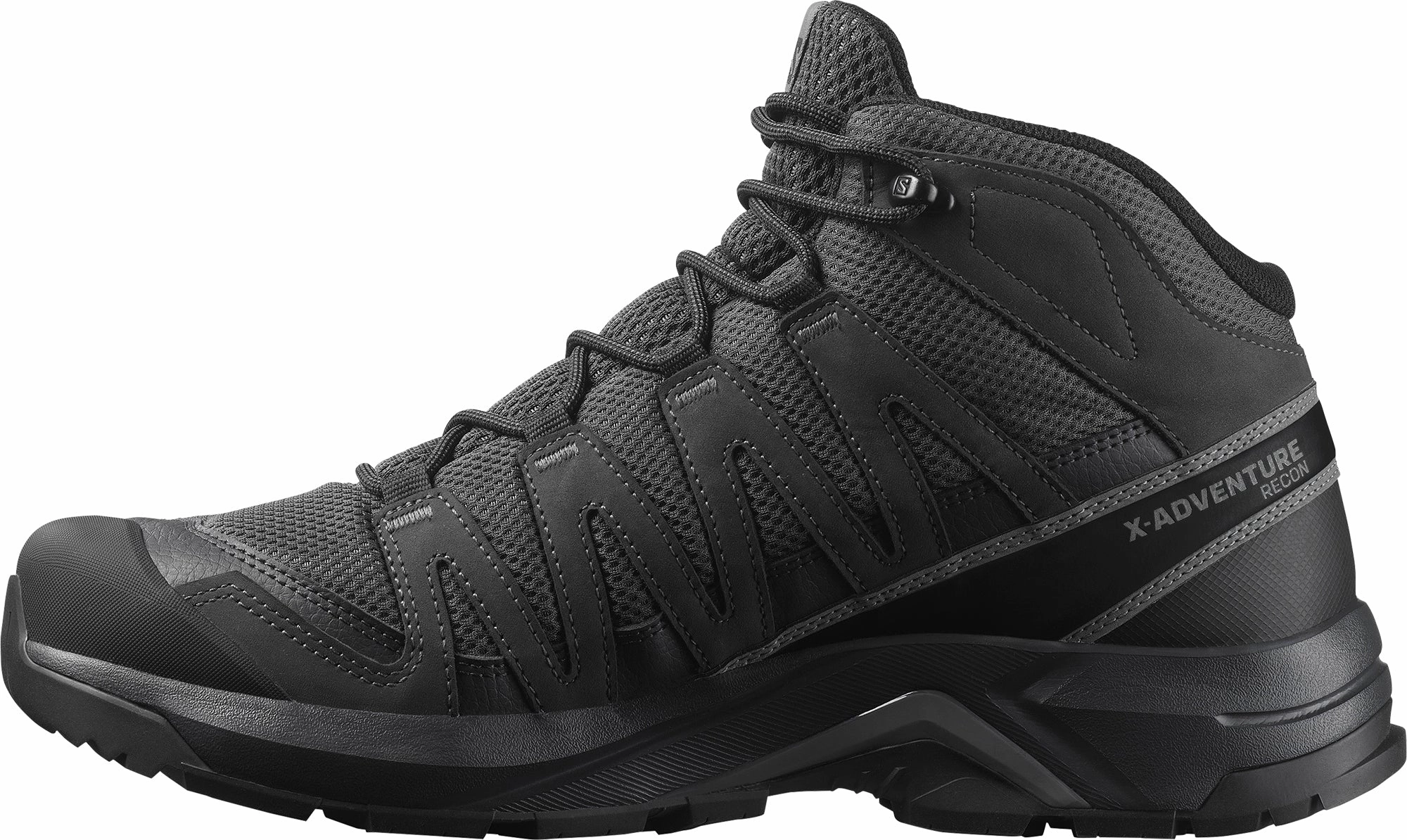 Camping Salomon X-Adventure Recon Mid GORE-TEX Mens Walking Shoes - Black