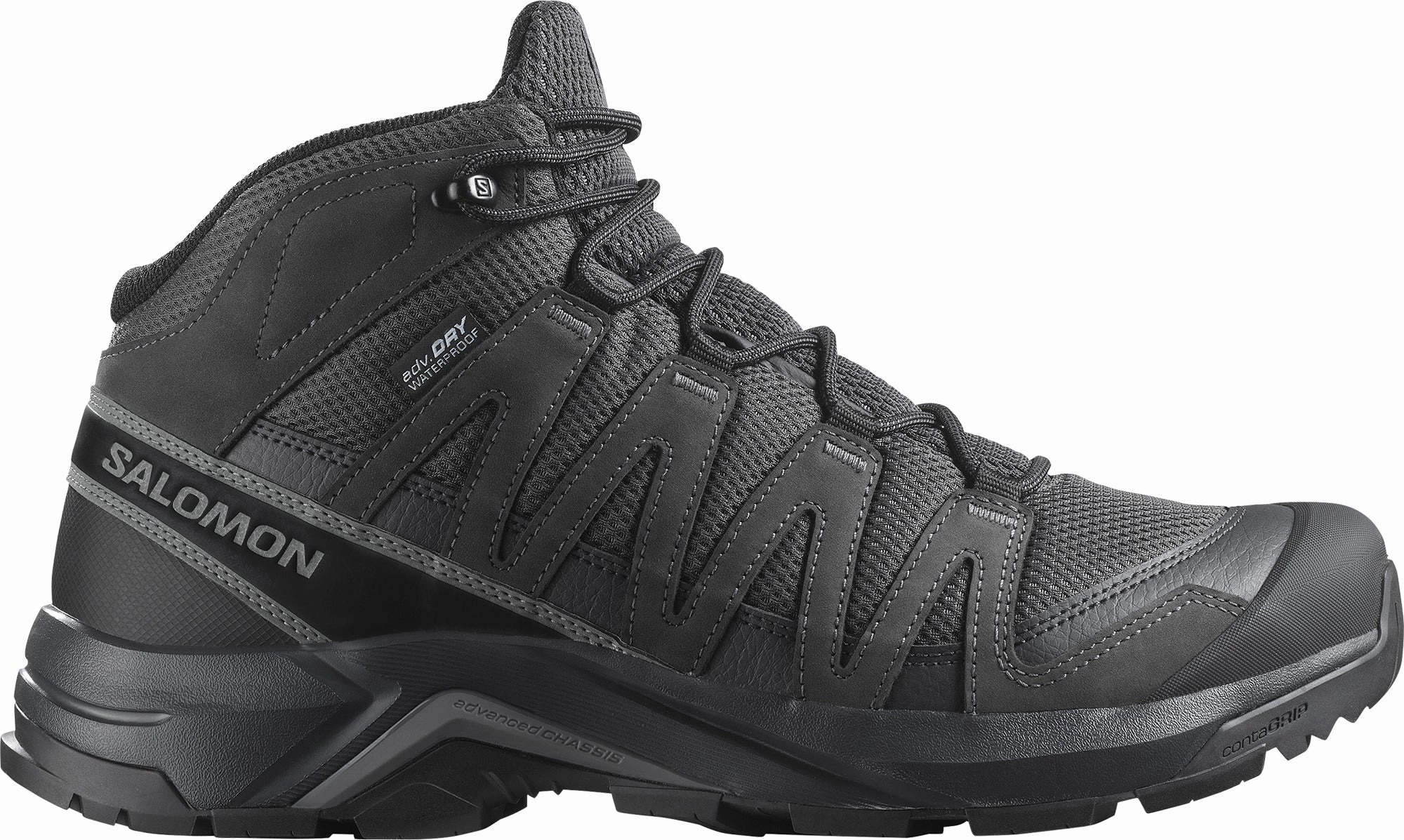 Salomon X-Adventure Recon Mid GORE-TEX Mens Walking Shoes - Black Mountain Fit Trail Protection