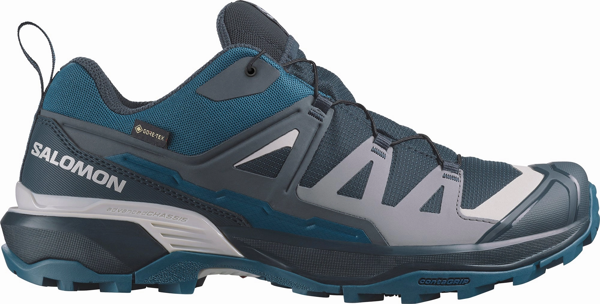Ultimate Footwear Heavy Duty Comfort Salomon X Ultra 360 GORE-TEX Mens Walking Shoes - Blue