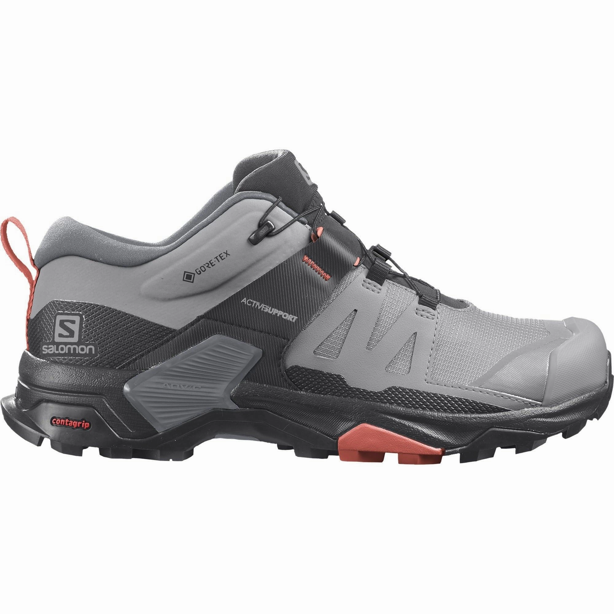 Salomon X Ultra 4 GORE-TEX Womens Walking Shoes - Grey Outdoor Experience Waterproof Tech