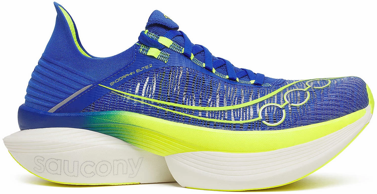 Compression Molded EVA Wear   Resistant Saucony Endorphin Elite 2 Running Shoes - Blue