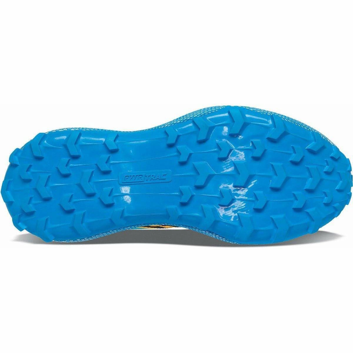Orthotic Friendly Footbed Saucony Endorphin Mid Mens Trail Running Shoes - Blue