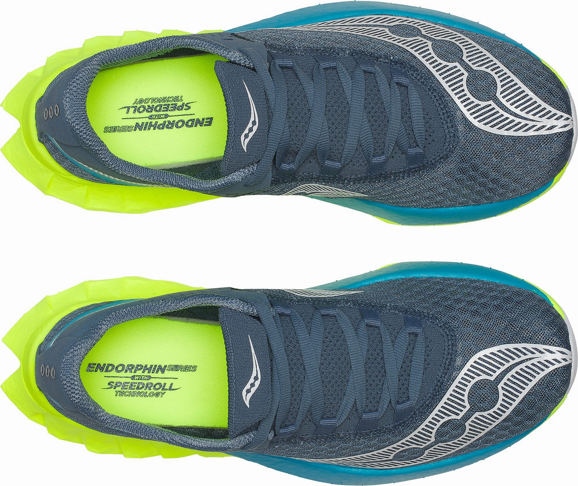 Saucony Endorphin Pro 4 Womens Running Shoes - Navy Ergonomic Footbed Design Agile Motion