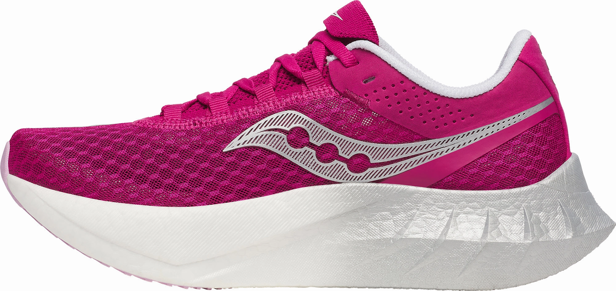 Dynamic Fit Collar Saucony Endorphin Pro 4 Womens Running Shoes - Pink