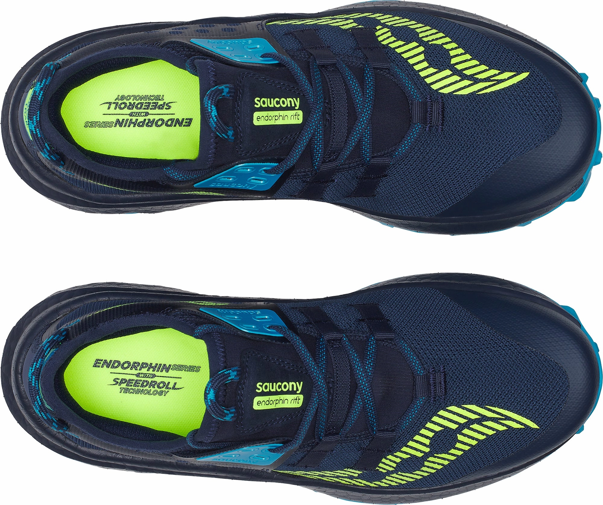 Saucony Endorphin Rift Mens Trail Running Shoes - Navy Shock Use