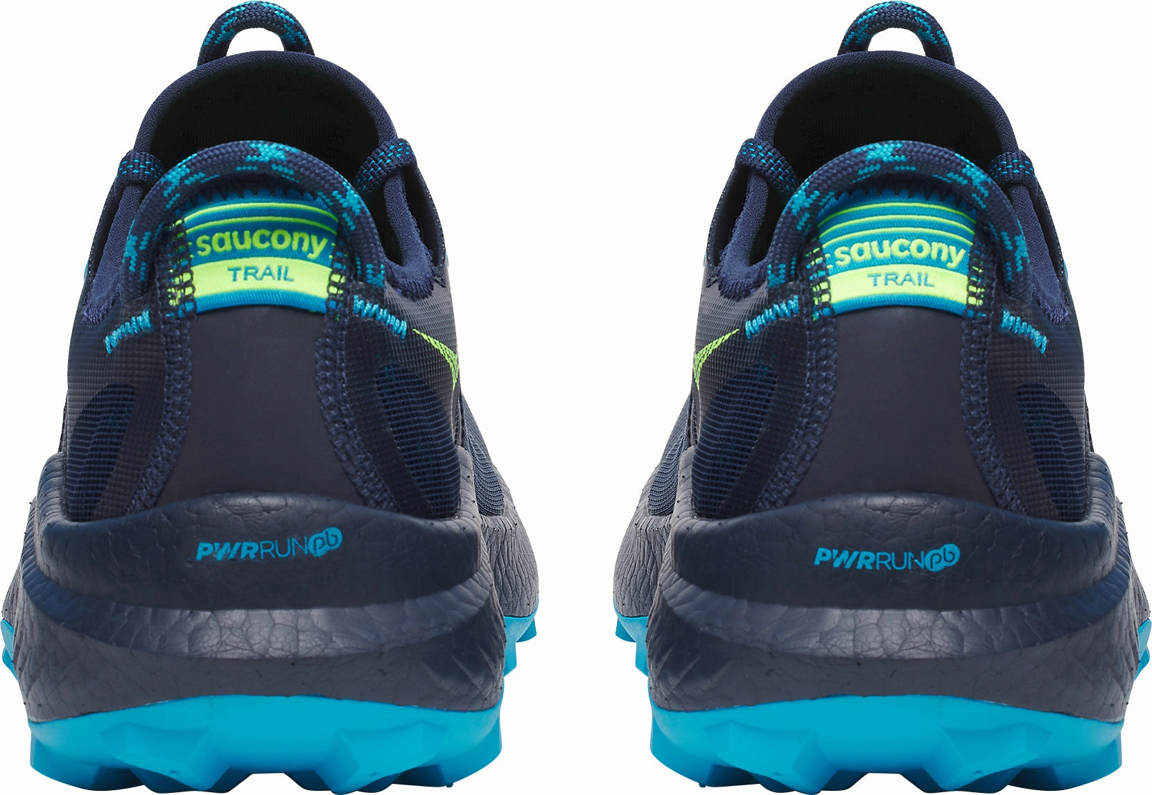 Superior Cushioning Saucony Endorphin Rift Mens Trail Running Shoes - Navy