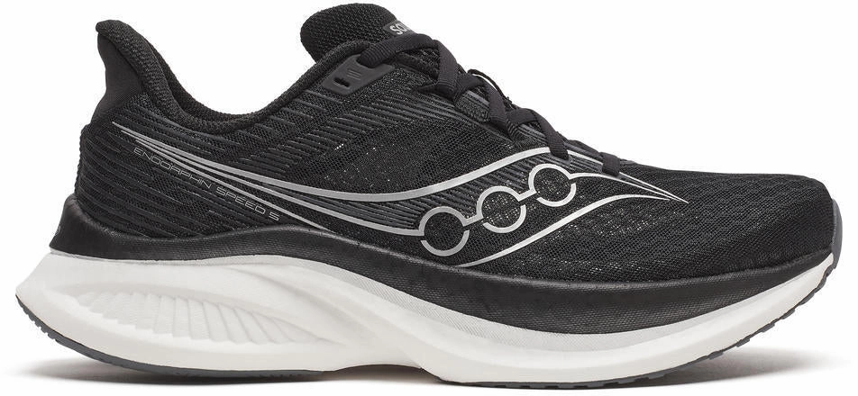 Soft Texture Easy Access Saucony Endorphin Speed 5 Mens Running Shoes - Black