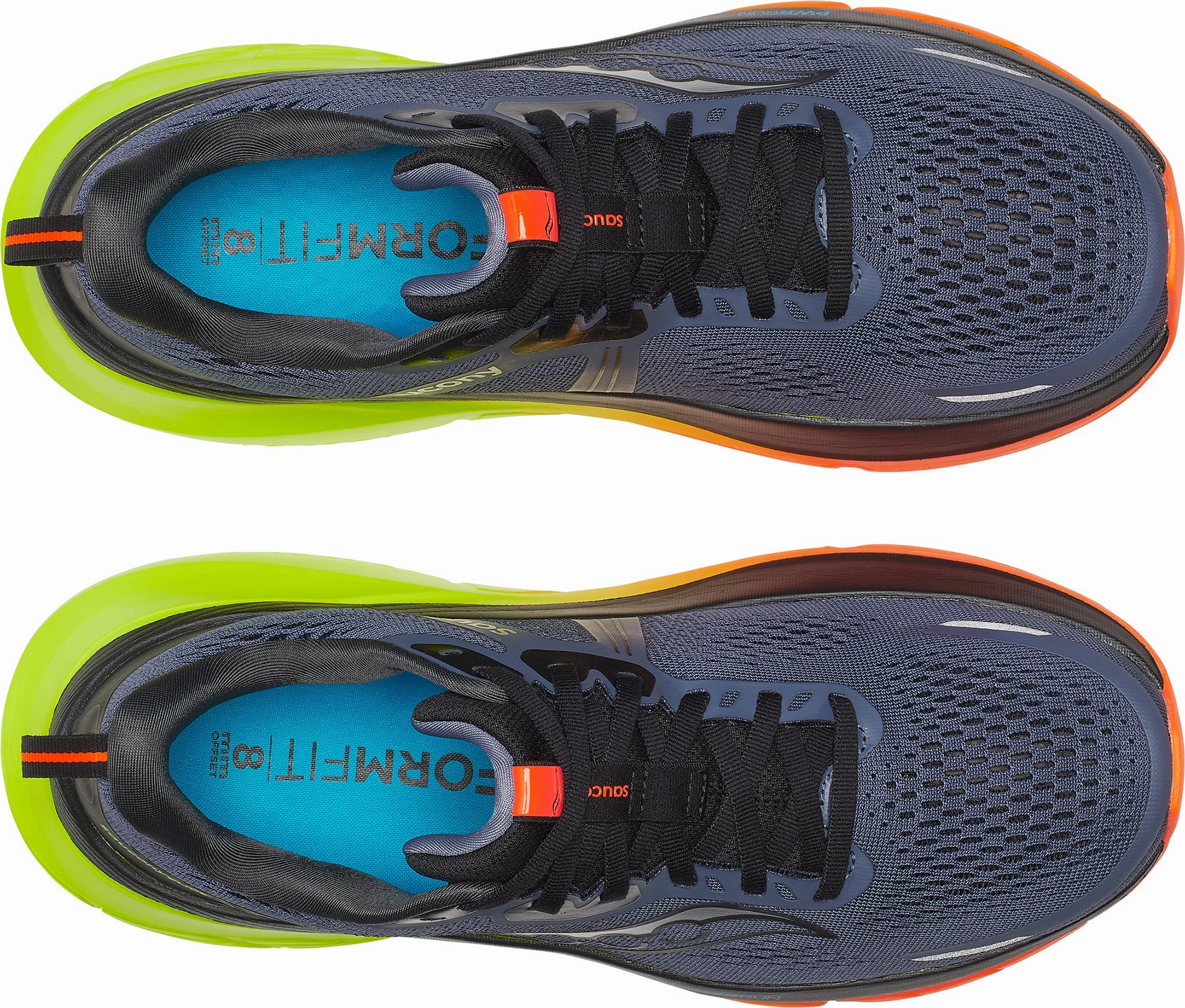 Saucony Guide 18 Mens Running Shoes - Grey Moisture Wicking Interior Ground Feel