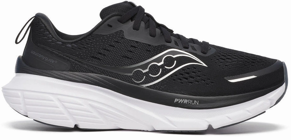 Saucony Guide 18 WIDE FIT Womens Running Shoes - Black Daily Travel fitness goals