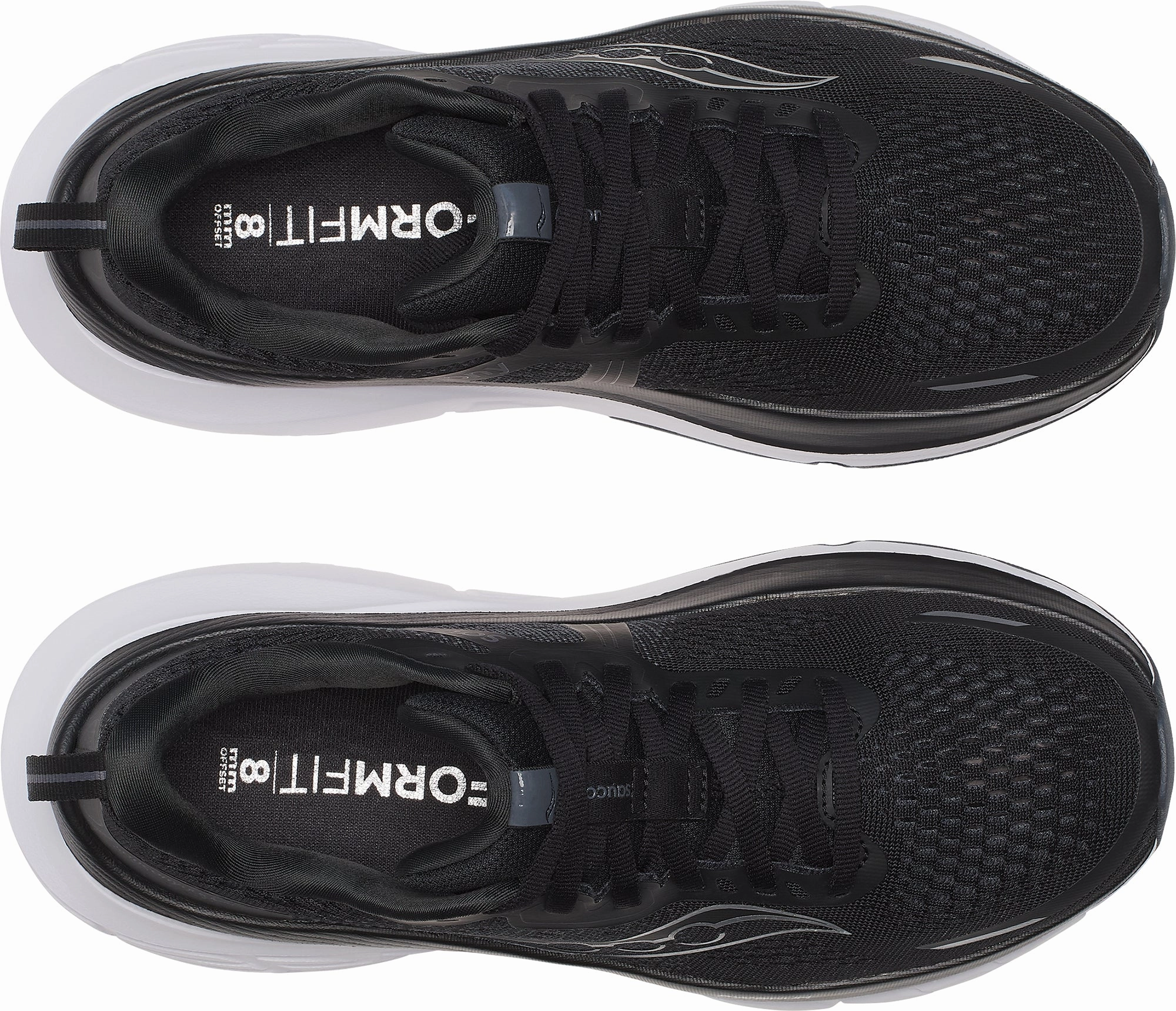 Saucony Guide 18 WIDE FIT Womens Running Shoes - Black Flex Zones