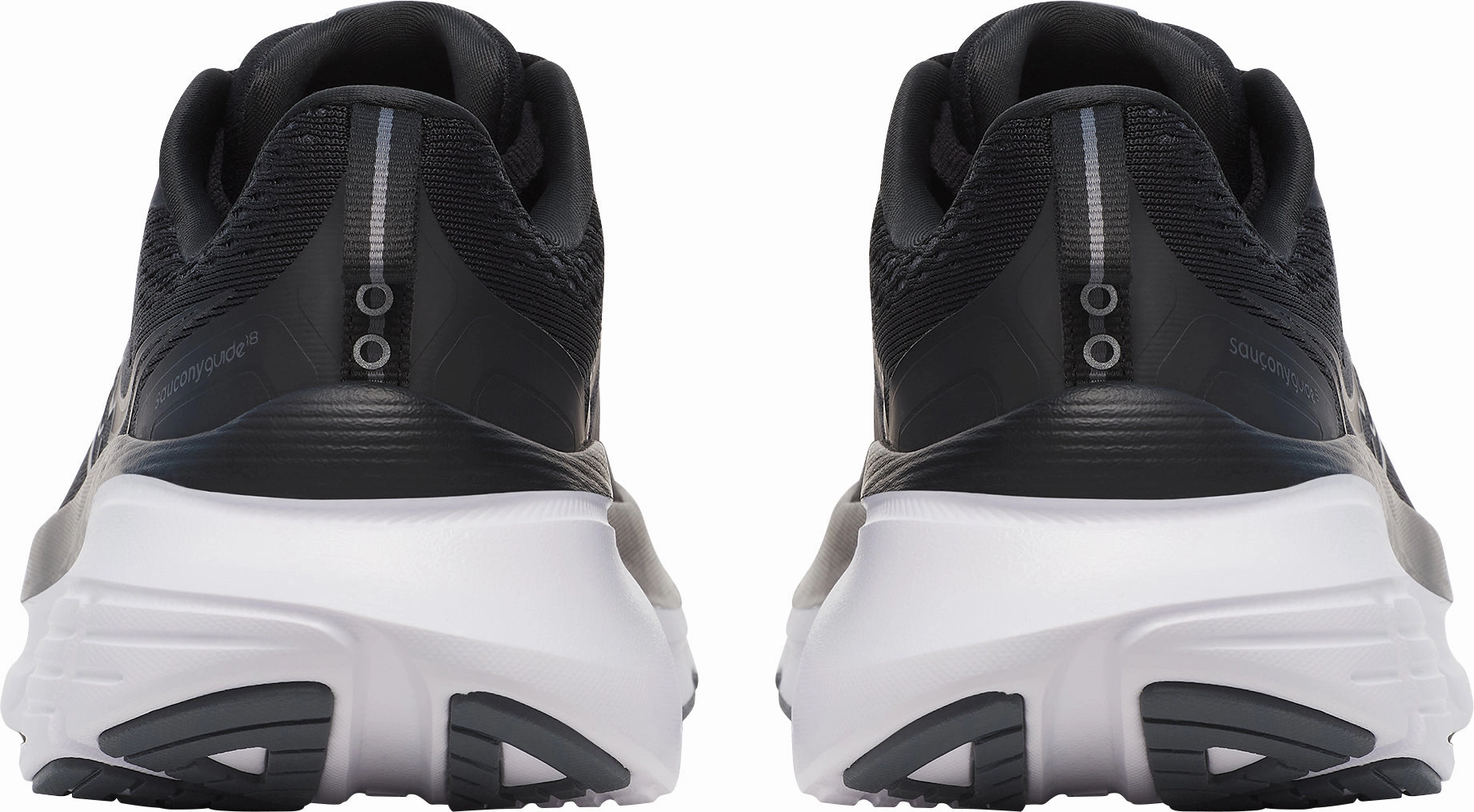 Pace Booster Saucony Guide 18 WIDE FIT Womens Running Shoes - Black