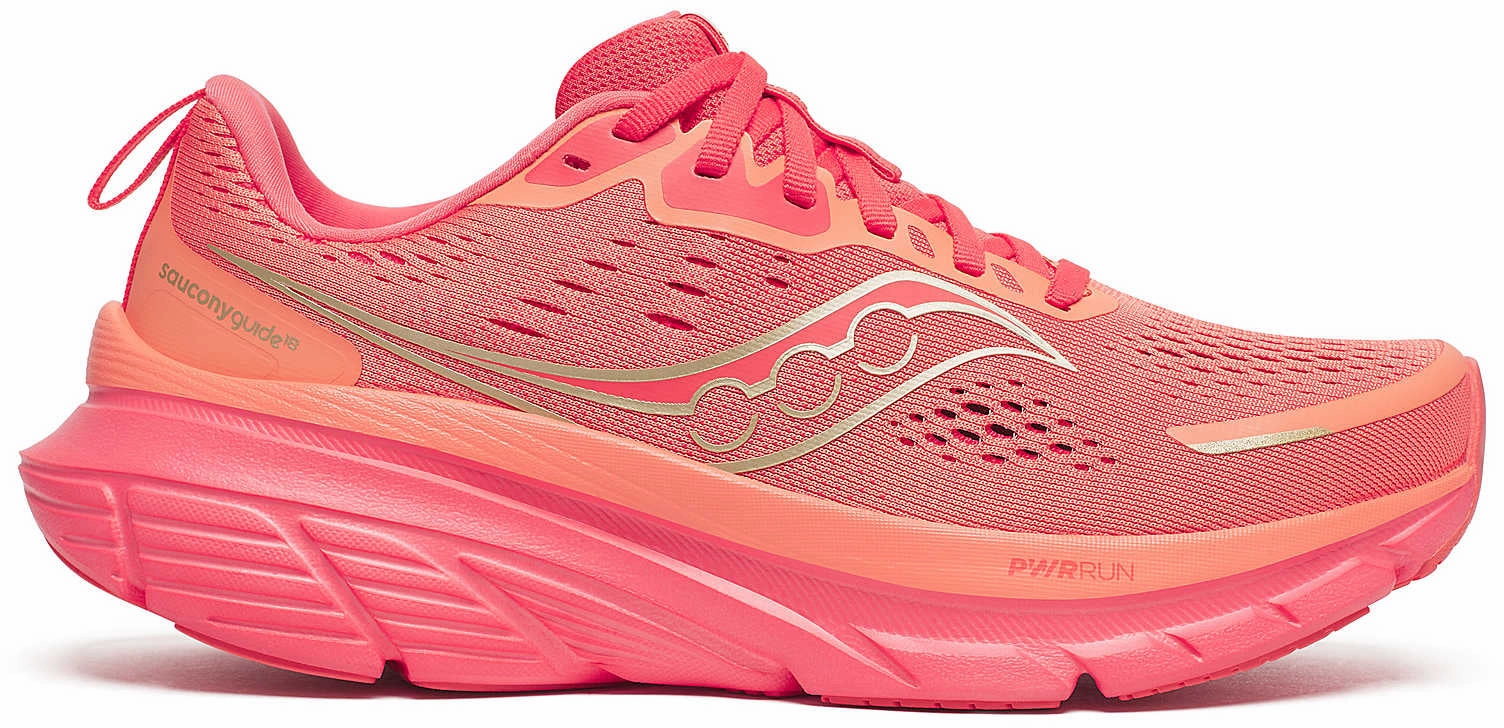 Saucony Guide 18 Womens Running Shoes - Pink Wear Anytime
