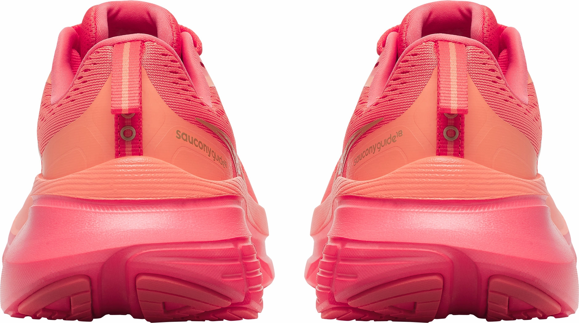 Hyper Durable Rubber Compound Outing Fit Saucony Guide 18 Womens Running Shoes - Pink