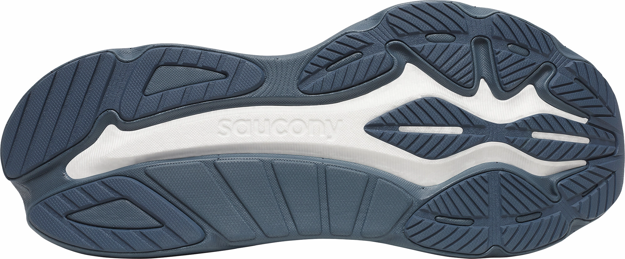 Saucony Hurricane 24 Mens Running Shoes - White Daily Motion Outdoor Flex