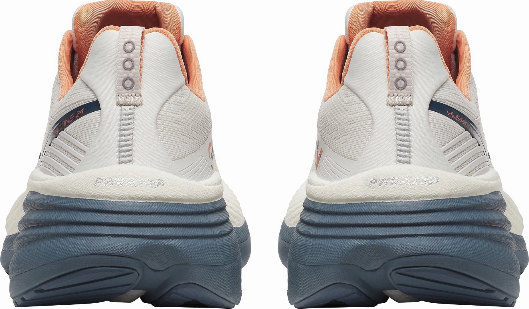 Neutral pronation All-around ease Saucony Hurricane 24 Mens Running Shoes - White